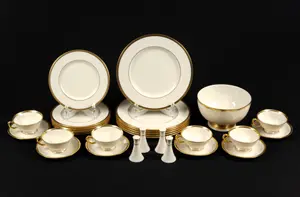 Lenox Tuxedo Pattern Dinner Service