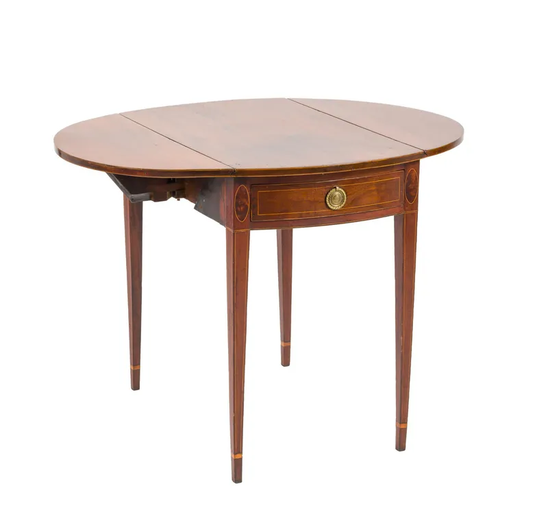 Hepplewhite Drop Leaf Breakfast Table from auction in Harrisburg, Pennsylvania — image 37