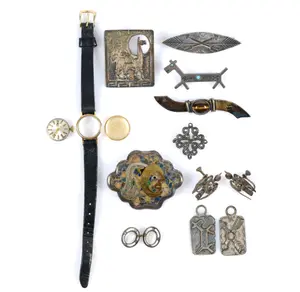 Tissot 18k Gold Watch & Sterling Silver Jewelry
