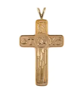 14K Gold Apostles Cross Pendant