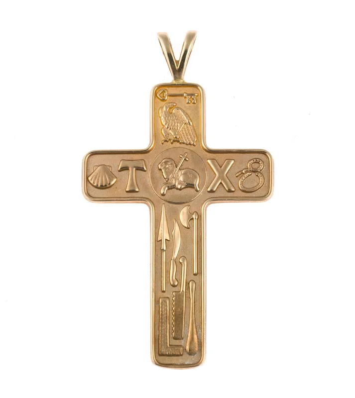 14K Gold Apostles Cross Pendant from auction in Harrisburg, Pennsylvania — image 17