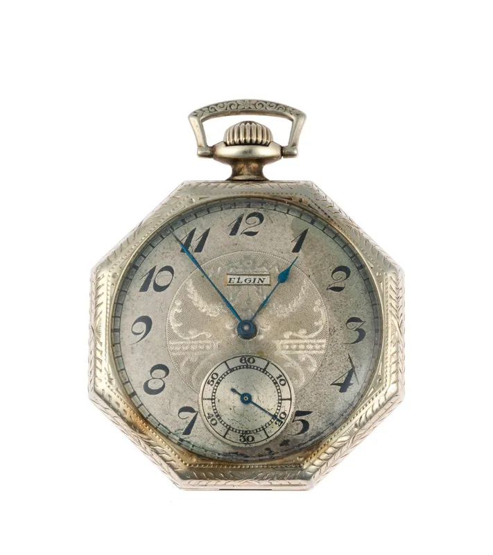 14K Gold Elgin Open Face Pocket Watch from auction in Harrisburg, Pennsylvania — image 31