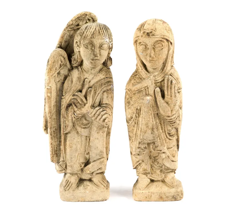 2 Romanesque Style Limestone Figures from auction in Harrisburg, Pennsylvania — image 42