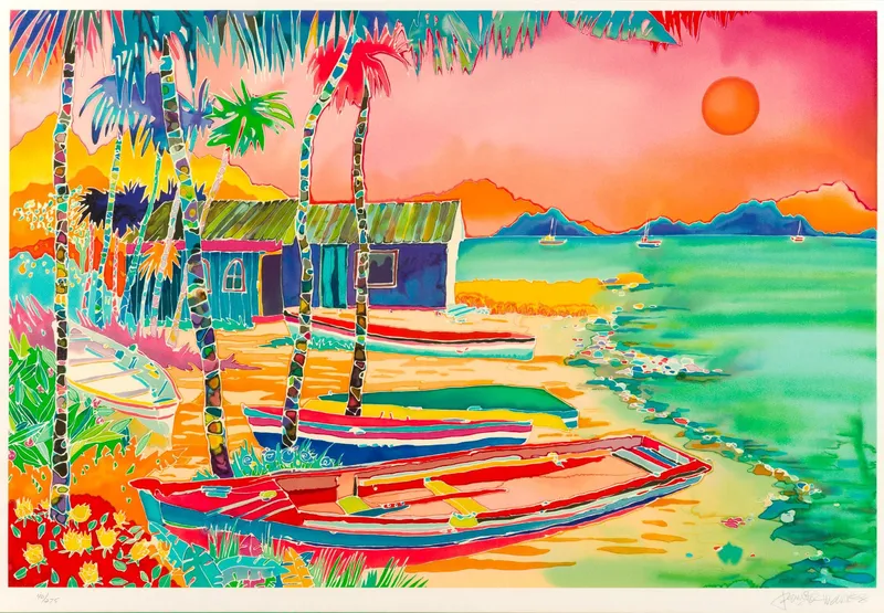Jennifer Markes "Shoreside at Sunset" Signed Print from auction in Harrisburg, Pennsylvania — image 48