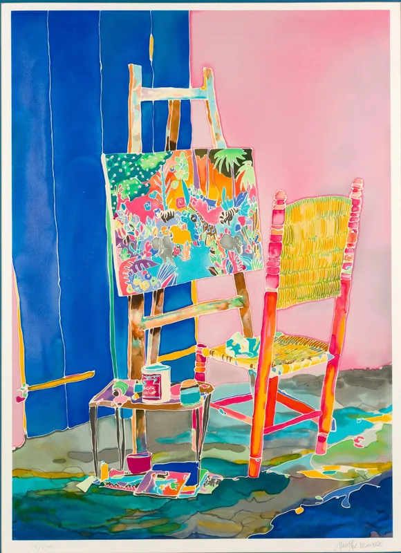 Jennifer Markes "Canvas & Easel" Signed Print from auction in Harrisburg, Pennsylvania — image 46