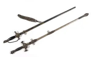 2 Knights of Pythias Ceremonial Swords & Scabbards
