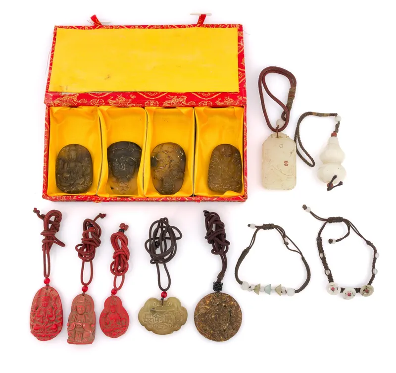 Vintage and Antique Chinese Pendants and Chord Bracelets from auction in Harrisburg, Pennsylvania — image 6