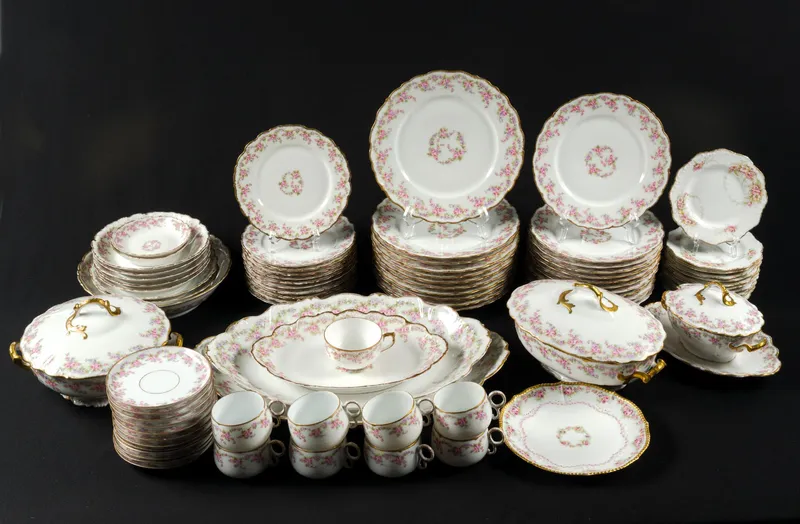 Limoges "Bridal Wreath" Dinner Service from auction in Harrisburg, Pennsylvania — image 9