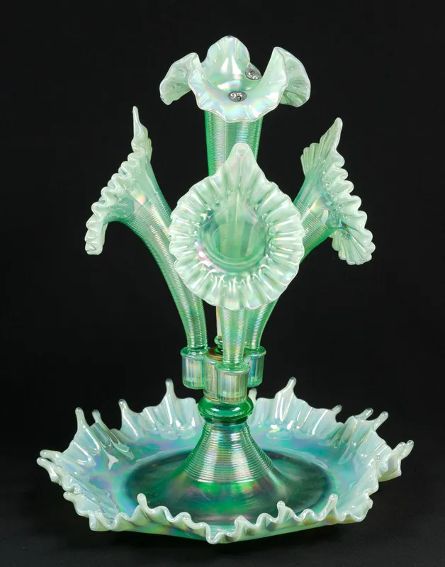 Signed Fenton Centennial Collection Epergne Set from auction in Harrisburg, Pennsylvania — image 21
