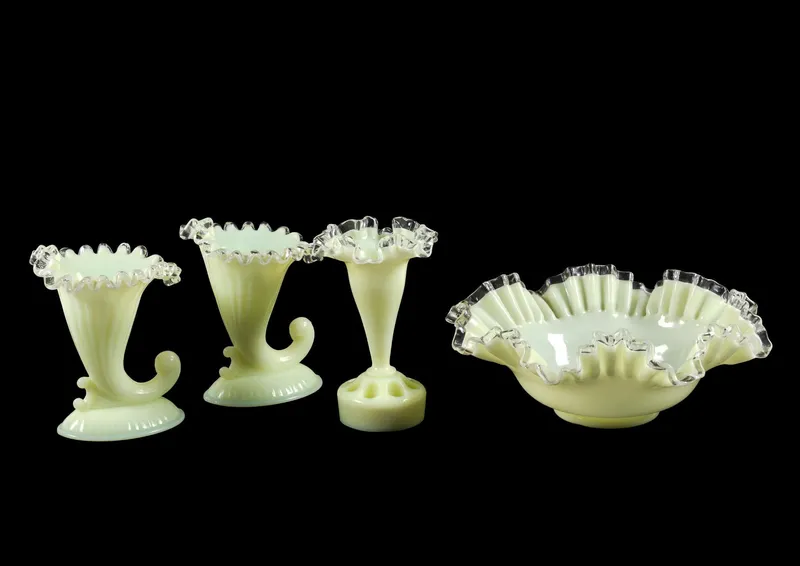 7 Pieces of Fenton Uranium Glass from auction in Harrisburg, Pennsylvania — image 24