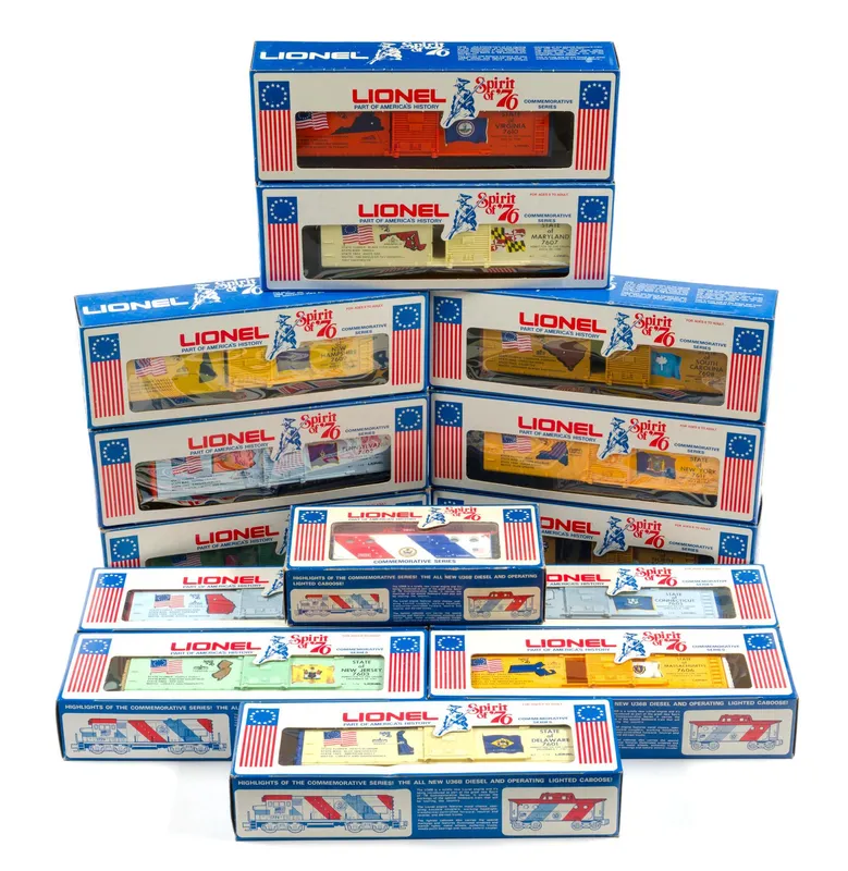 14 Lionel "Spirit Of '76" Boxcars In Original Boxes from auction in Harrisburg, Pennsylvania — image 29