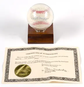Joe DiMaggio Signed Baseball with COA