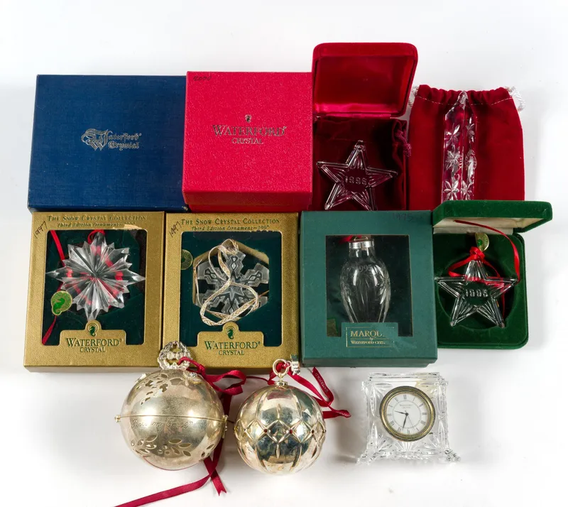 Waterford Ornaments Incl. Crystal and Silverplate from auction in Harrisburg, Pennsylvania — image 15