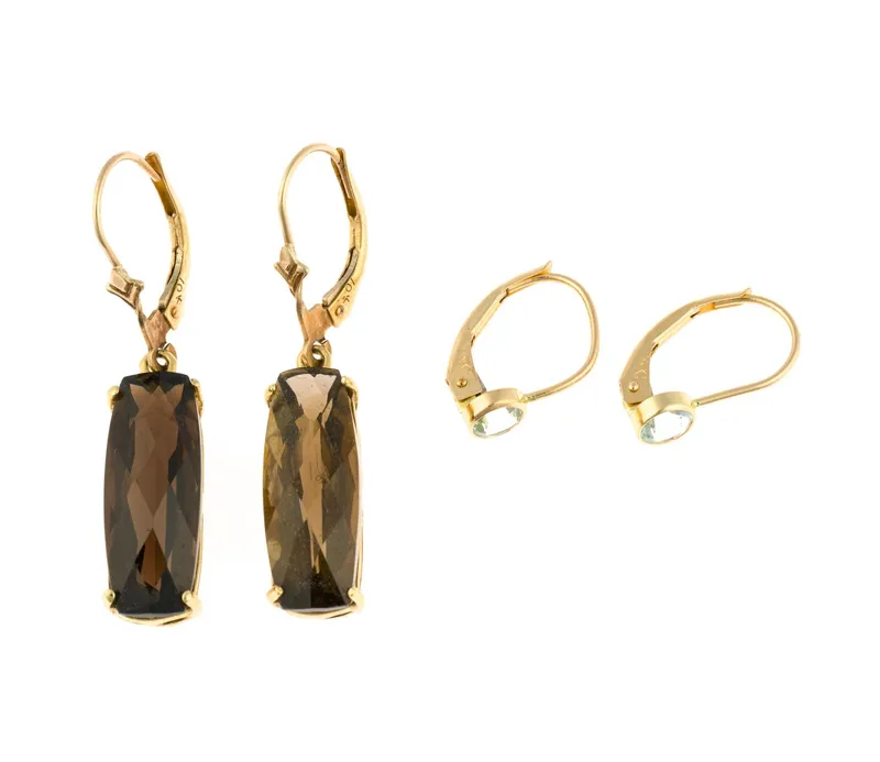 2 Pairs of 14K Gold Earrings from auction in Harrisburg, Pennsylvania — image 14