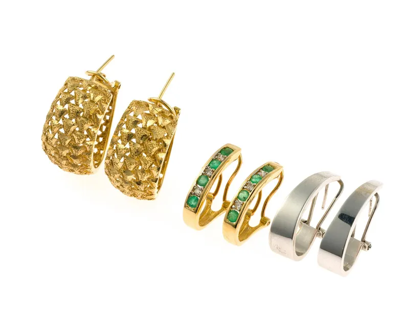 3 Pairs of 14K Gold Earrings from auction in Harrisburg, Pennsylvania — image 25