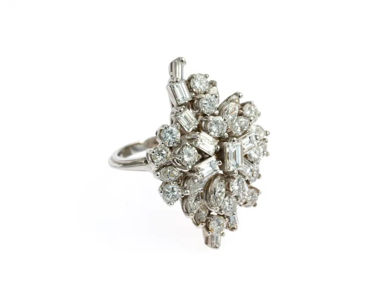 18K Gold & 5 CTW Diamond Cocktail Ring from auction in Harrisburg, Pennsylvania — image 18