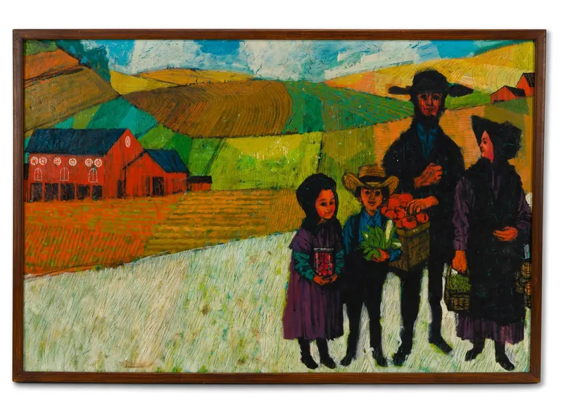 Robert Shore Acrylic on Board for Redbook Illustration from auction in Harrisburg, Pennsylvania — image 28