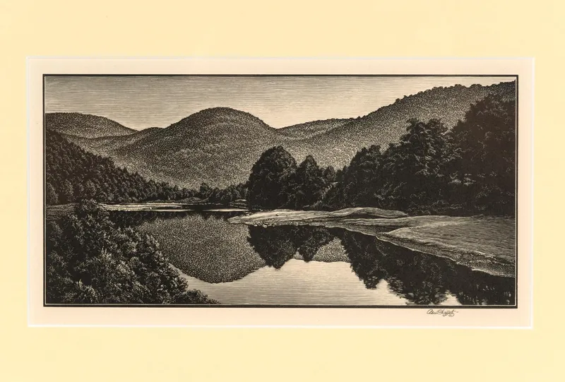Asa Cheffetz "Along The Winooski" Signed Original Wood-Engraving from auction in Harrisburg, Pennsylvania — image 36