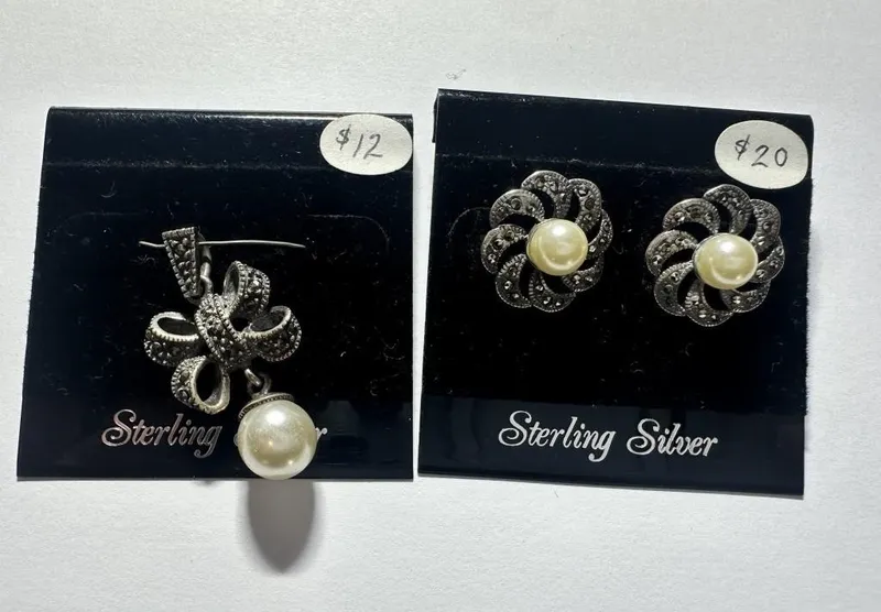 NOS Coordinating Pearl and Sterling Silver from auction in Clifford , Pennsylvania — image 26