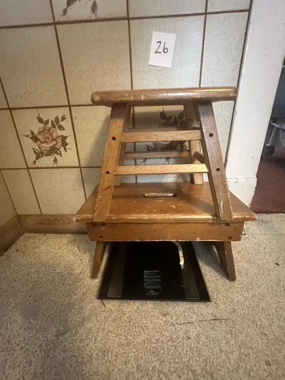 2 Wooden Step Stools from auction in Clifford , Pennsylvania — image 25
