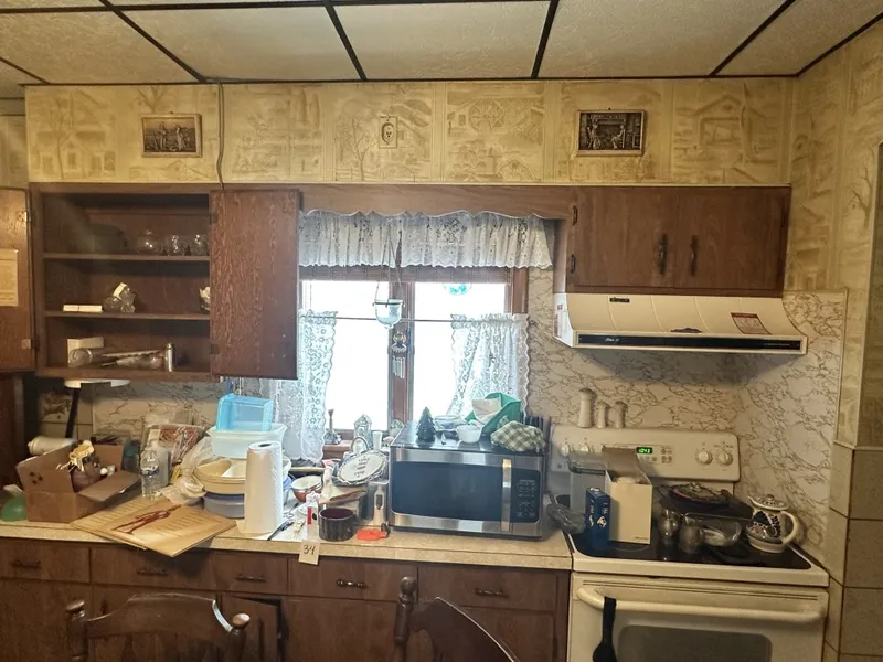 Pickers Rights Kitchen Cabinets , Drawers and Countertop (stove not included) from auction in Clifford , Pennsylvania — image 34