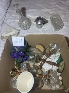 Box Lot of Home Decor