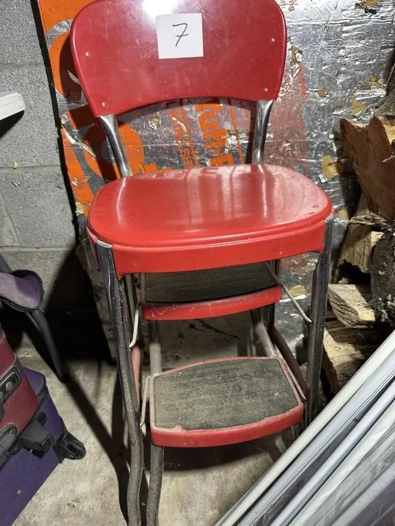 1950s Cosco Step Stool Chair from auction in Clifford , Pennsylvania — image 6