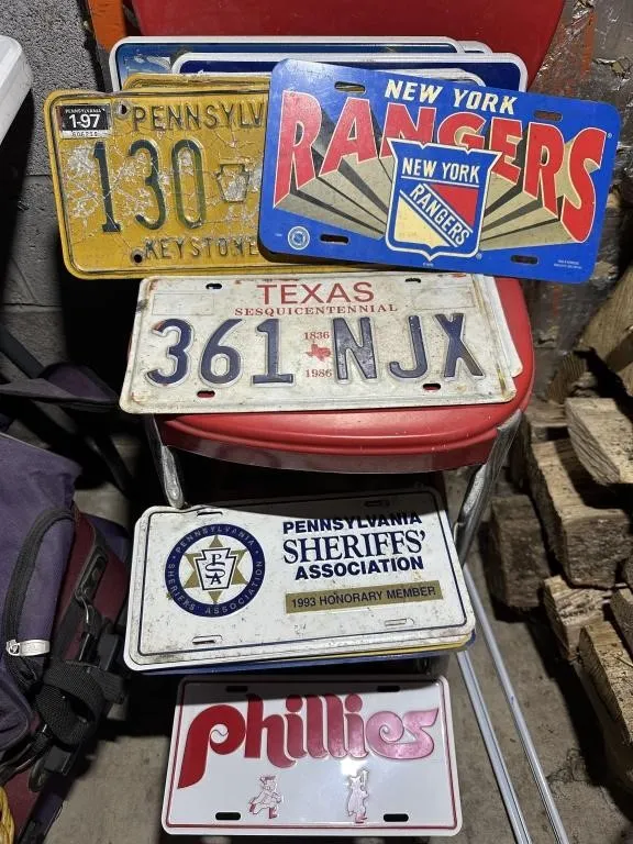 Collection of License Plates from auction in Clifford , Pennsylvania — image 17