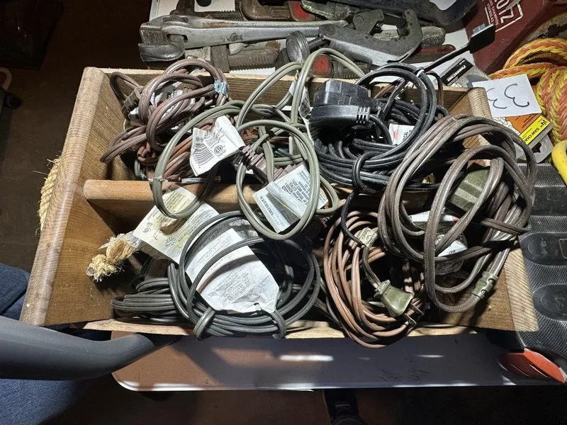 Lot of Household Extension Cords from auction in Clifford , Pennsylvania — image 22