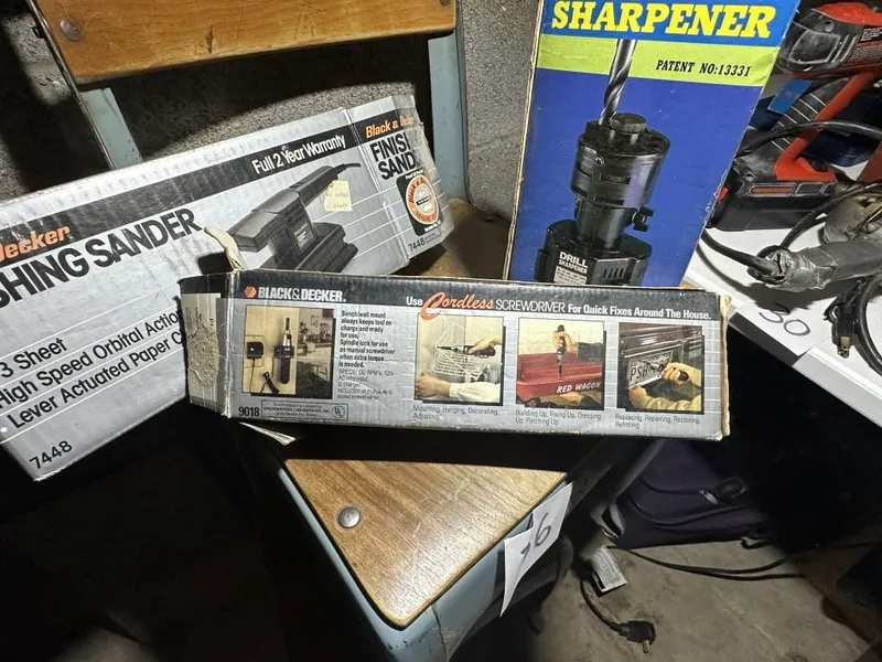 Boxed Tools, including Black and Decker Finishing from auction in Clifford , Pennsylvania — image 28