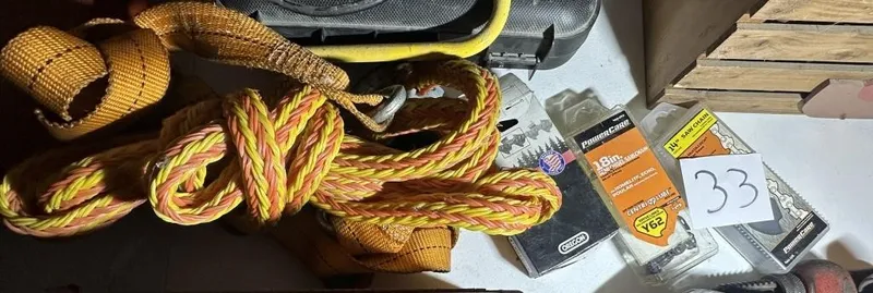 Tow Straps and Chain Saw Chains from auction in Clifford , Pennsylvania — image 32