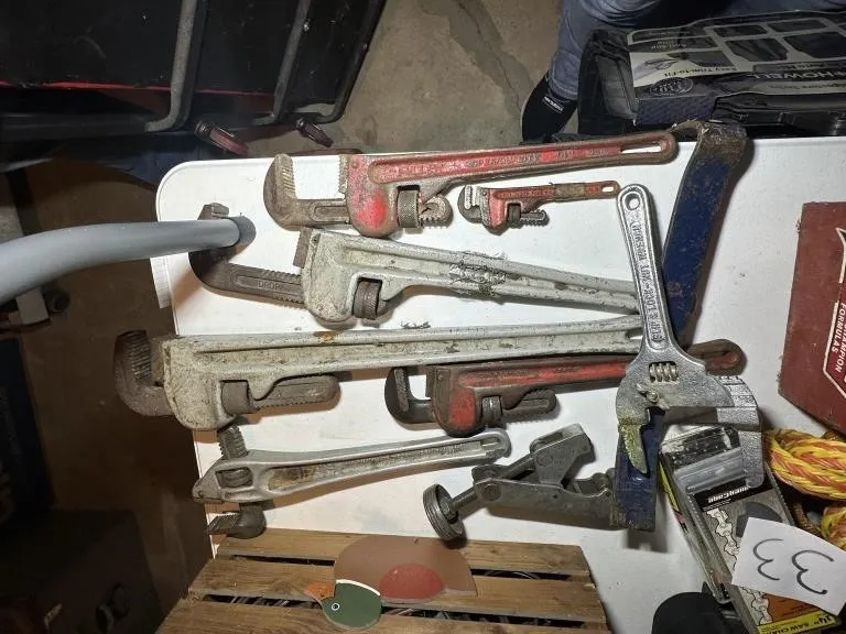 Pipe Wrench Collection from auction in Clifford , Pennsylvania — image 33