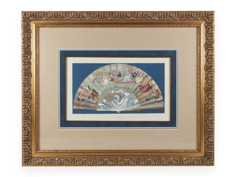 Huet Hand Colored Engraving Eventail from auction in Atlanta, Georgia — image 17