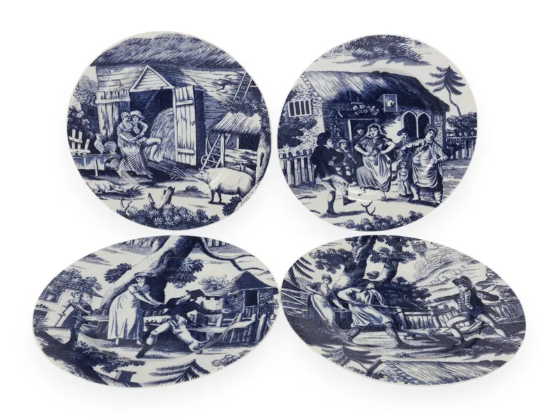 A Set of Four Andrea by Sadek Country Courtship Porcelain Plates from auction in Atlanta, Georgia — image 38