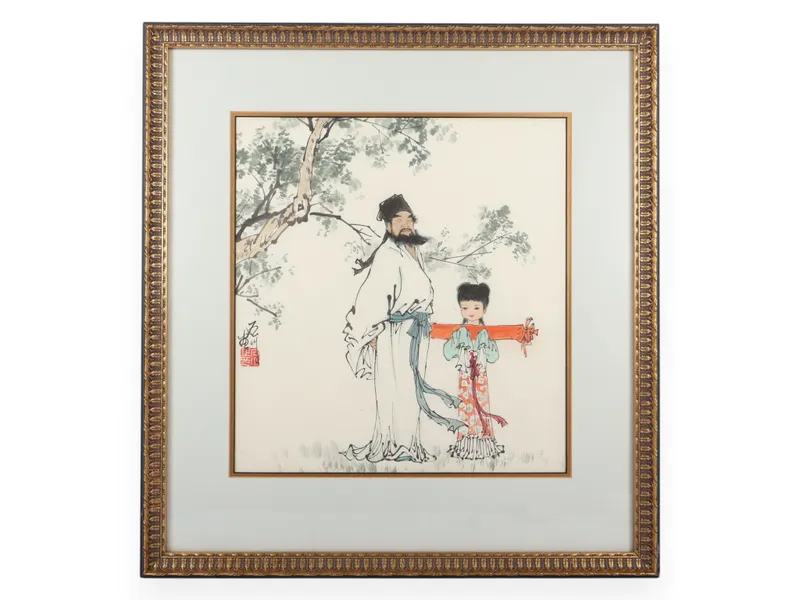 Fan Zeng Chinese Ink and Color Painting on Paper from auction in Atlanta, Georgia — image 8