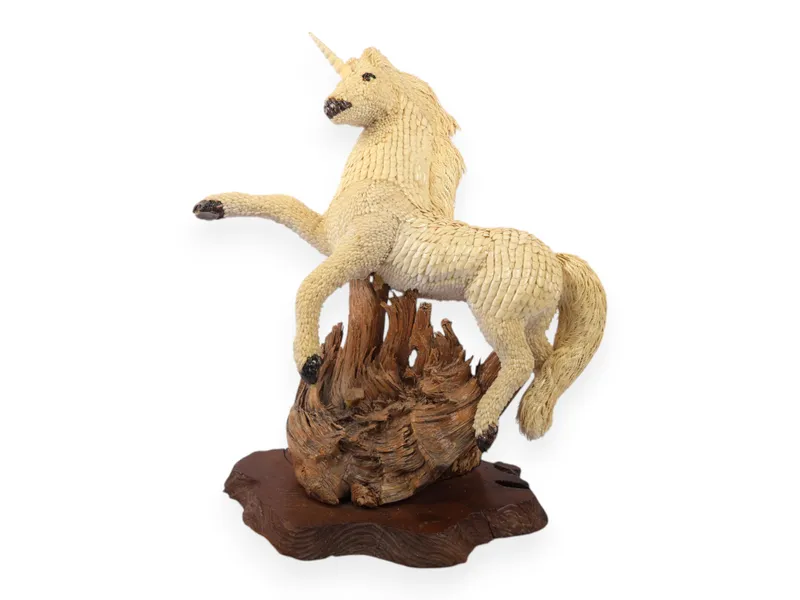 Large Folk Art Shell-Work Rearing Unicorn Sculpture from auction in Atlanta, Georgia — image 28