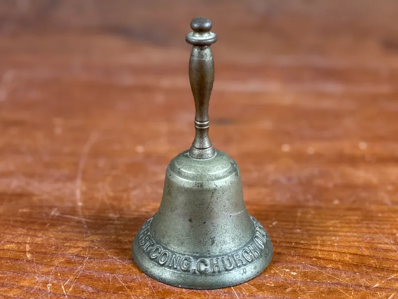 FIRST CONGRESSIONAL CHURCH, BRASS BELL from auction in Salem, Oregon — image 2