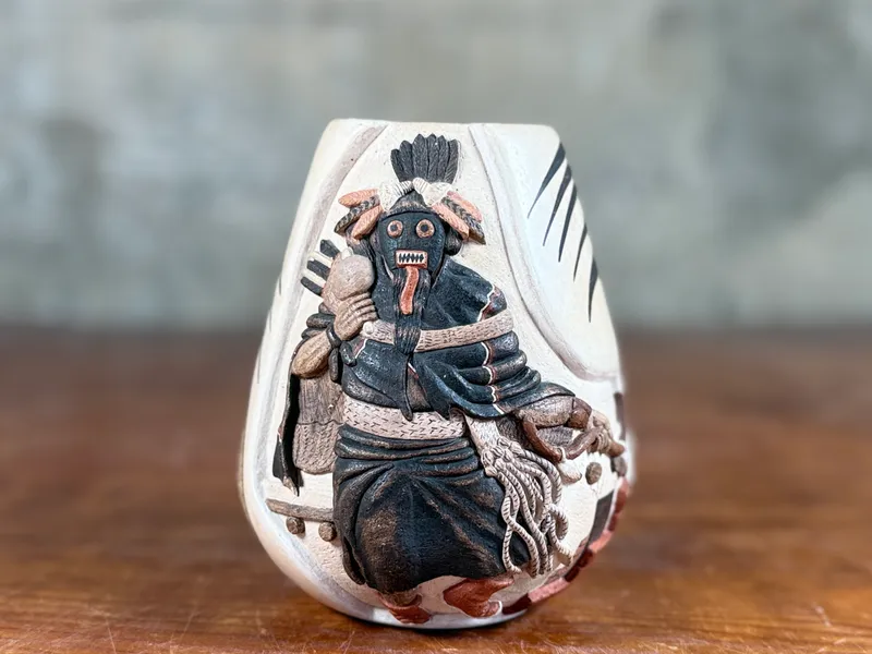 HARRISON JIM SR. & MARIANNE NAVASIE, HOPI VASE from auction in Salem, Oregon — image 10