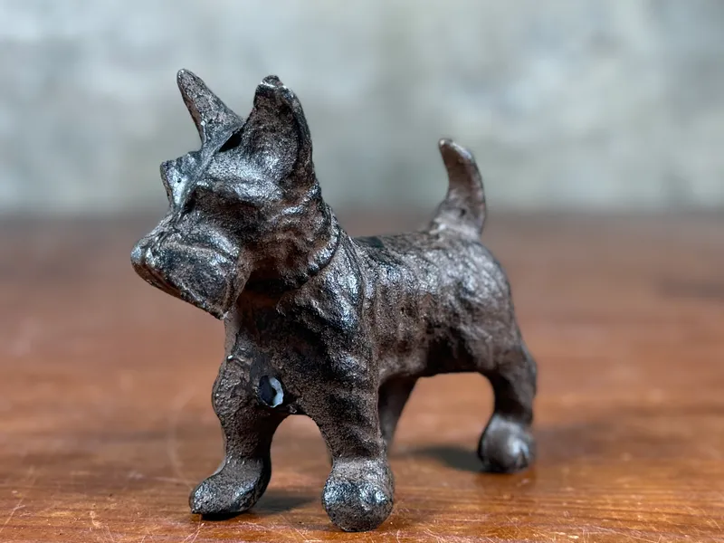 CAST IRON "STANDING SCOTTY"  from auction in Salem, Oregon — image 3