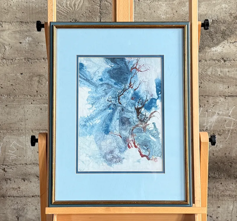 PAN TSENG YING, "CORAL AND BLUE" from auction in Salem, Oregon — image 12