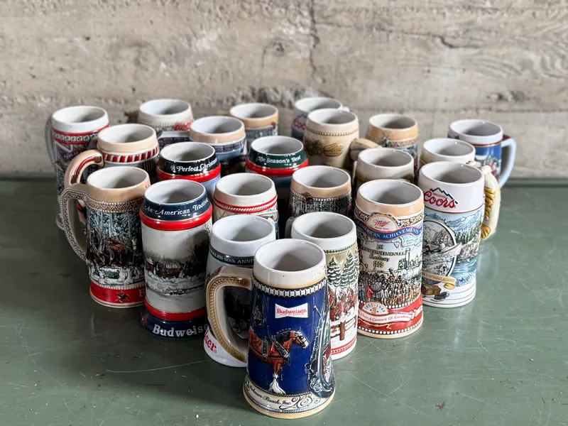 CERAMIC BEER STEIN COLLECTION from auction in Salem, Oregon — image 33