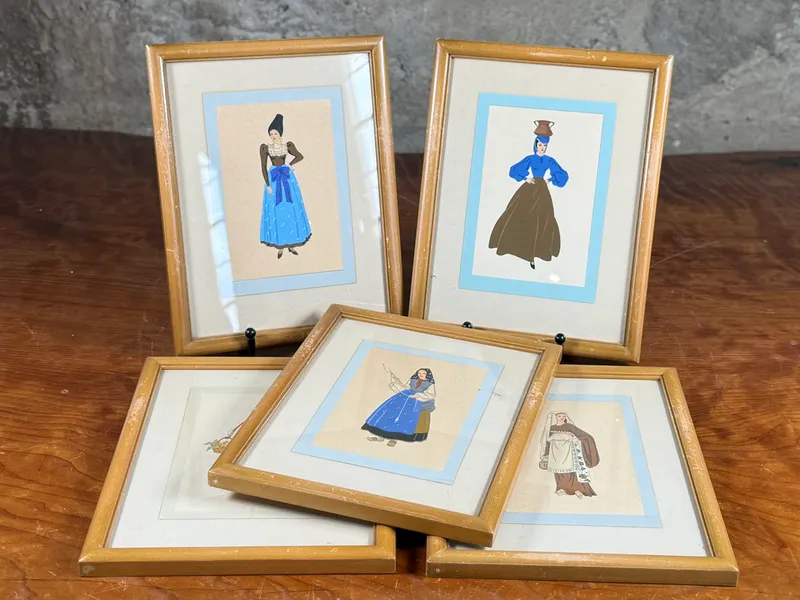 GIOVANNI MESCHINI, FRAMED ILLUSTRATIONS from auction in Salem, Oregon — image 42