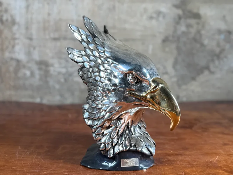 KKALA, SILVER EAGLE BUST SCULPTURE  from auction in Salem, Oregon — image 5
