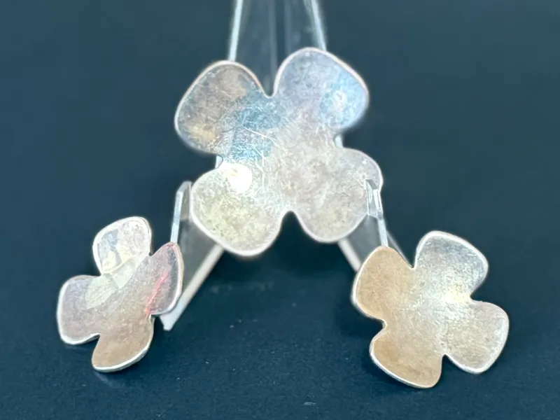 STERLING SILVER CLOVER JEWELRY SET from auction in Salem, Oregon — image 26