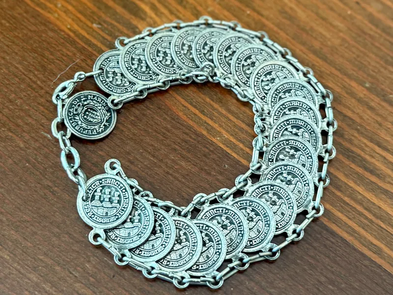 SILVER-TONE COIN BRACELET from auction in Salem, Oregon — image 48