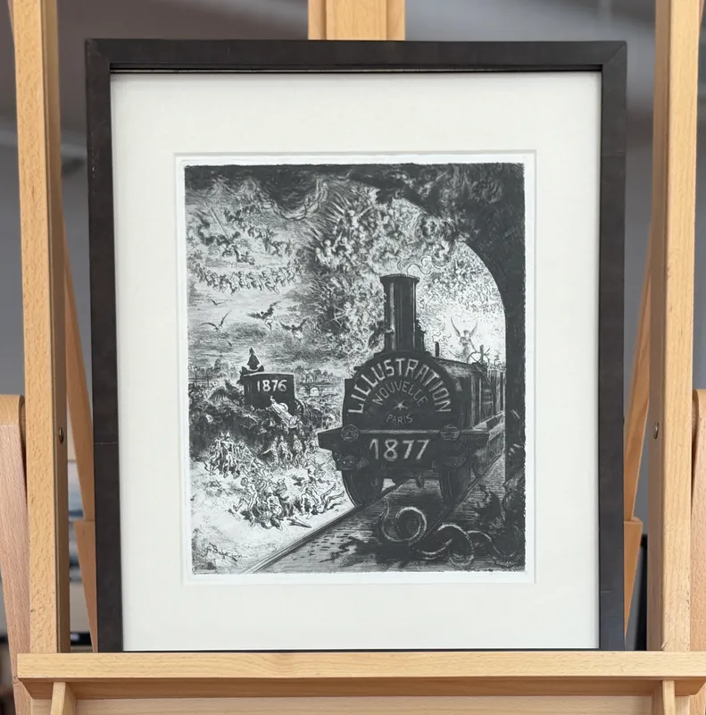 FELIX HILAIRE BUHOT, "L'ENTERREMENT DU BURIN" from auction in Salem, Oregon — image 36