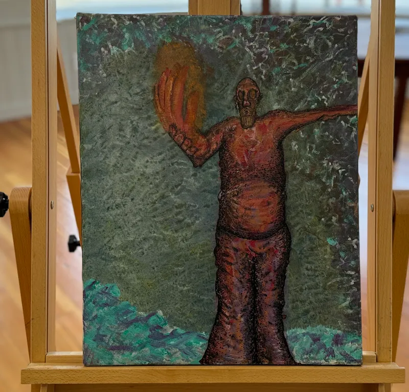 TEXTURED OIL, FIGURE PAINTING from auction in Salem, Oregon — image 13