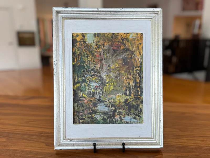 IMPRESSIONISTIC AUTUMN FOREST LANDSCAPE PAINTING from auction in Salem, Oregon — image 26