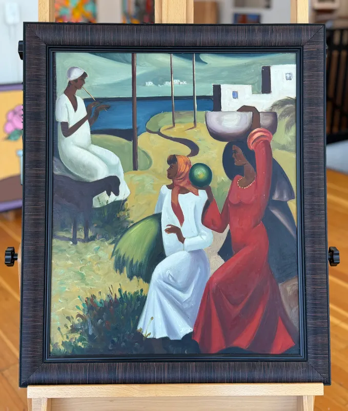 OIL PAINTING, IN THE STYLE OF BERNARD HOYES from auction in Salem, Oregon — image 31