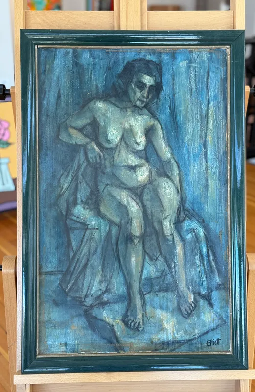 ELLIOT, FIGURATIVE OIL PAINTING from auction in Salem, Oregon — image 39
